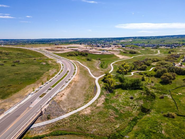 Drone photo of Trails